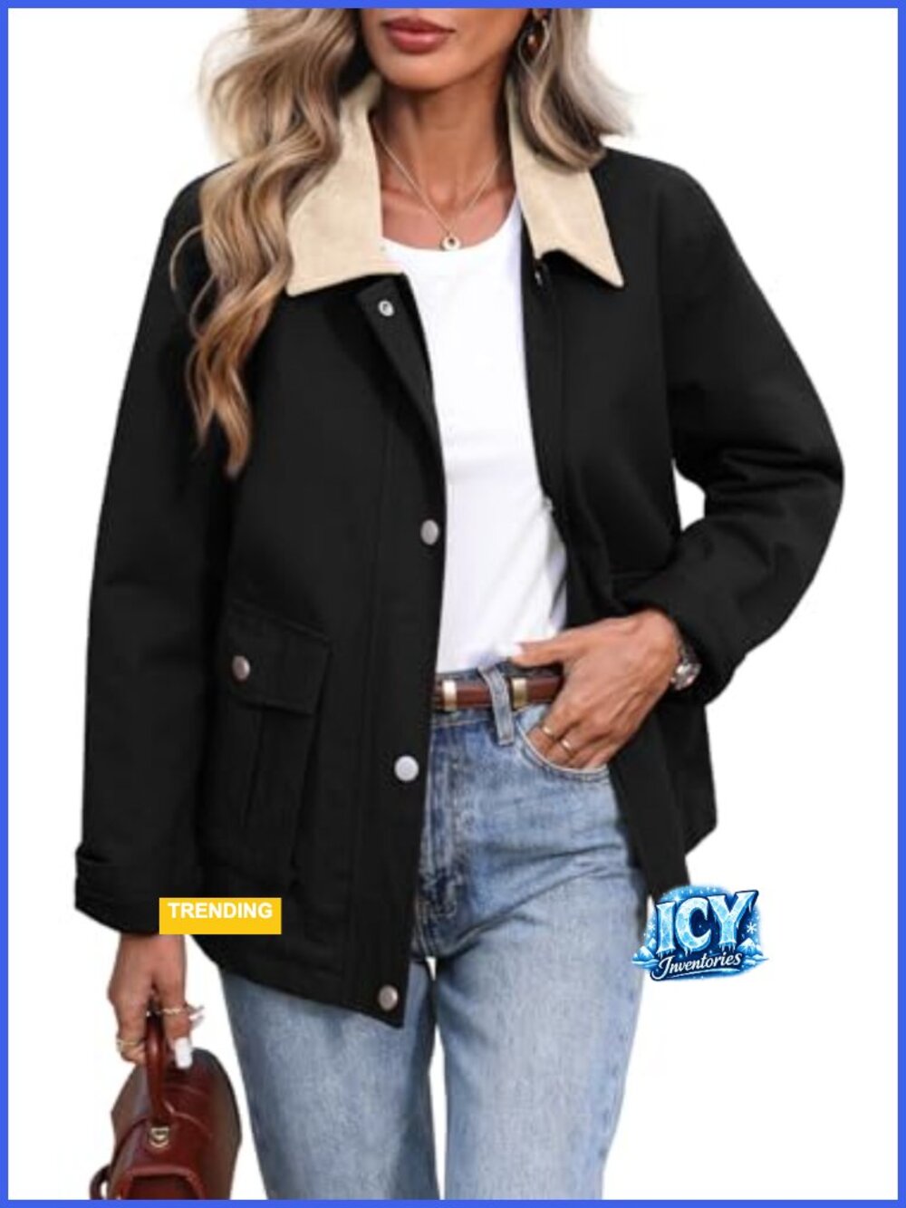 Women's Padded Barn Jacket Oversized Quilted Utility Coat